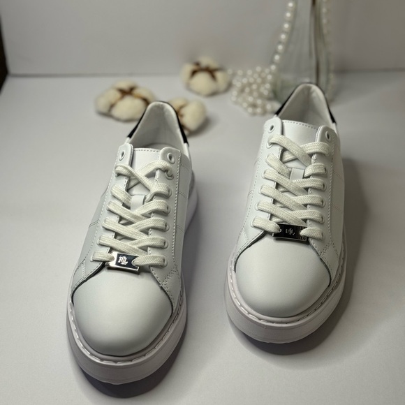 LAUREN RALPH LAUREN Women's Angeline IV Lace-Up Platform Sneakers - Picture 3 of 14